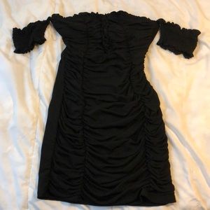 Mini black dress